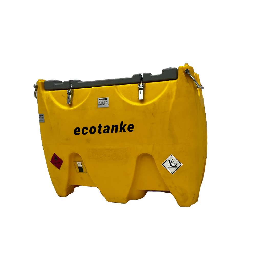 Ecotanke 600 Aceite: Tanque Portátil de 600 Litros, Seguro y Móvil